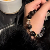 Obsidian-Handmade Natural Crystal Bracelet